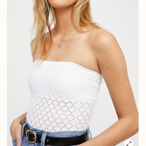 FREE PEOPLE Honey Textured Tube Top XS/S